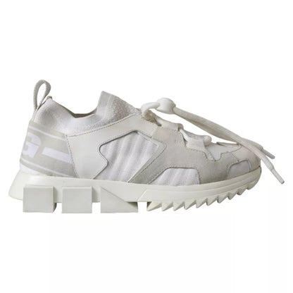 White Mesh Sorrento Trekking Sneakers Shoes