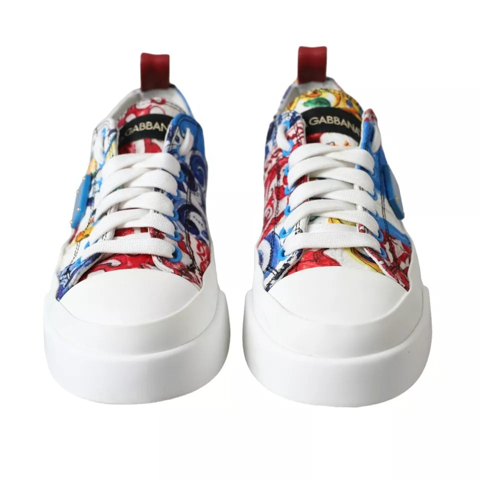 Multicolor Patchwork Low Top Sneakers Shoes