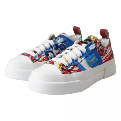 Multicolor Patchwork Low Top Sneakers Shoes