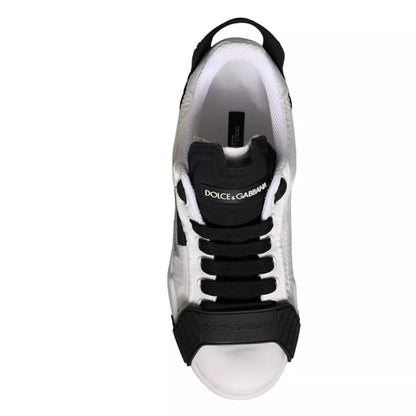 White Black Leather Low Top Women Sneaker Shoes