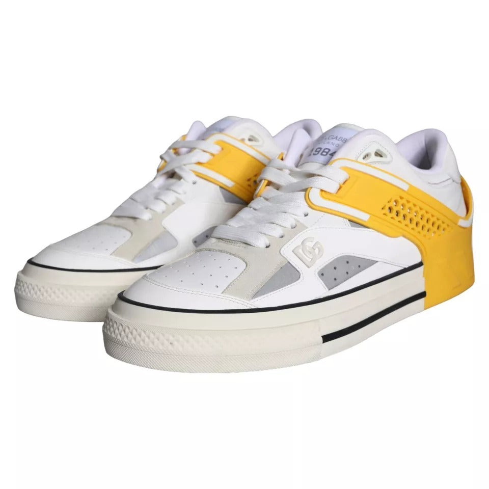 Multicolor Nappa Leather Low Top Sneakers Men Shoes