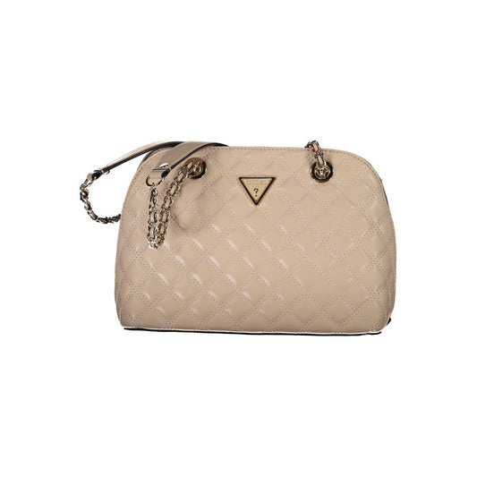 Beige Polyethylene Handbag