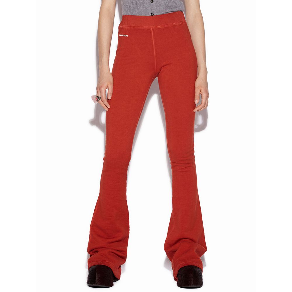 Red Cotton Jeans & Pant