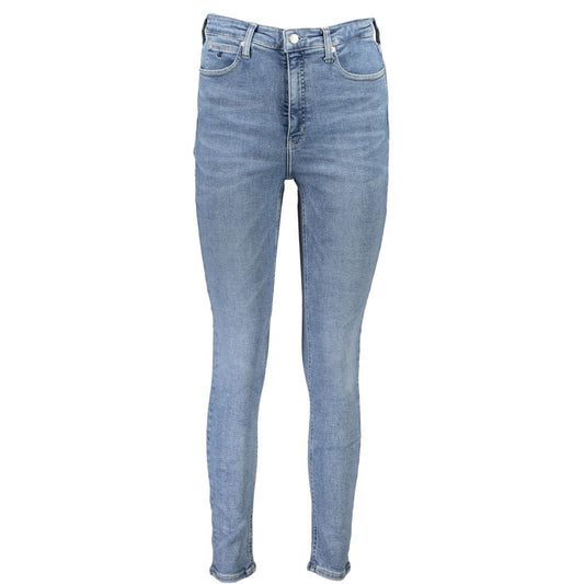 Light Blue Cotton Jeans & Pant