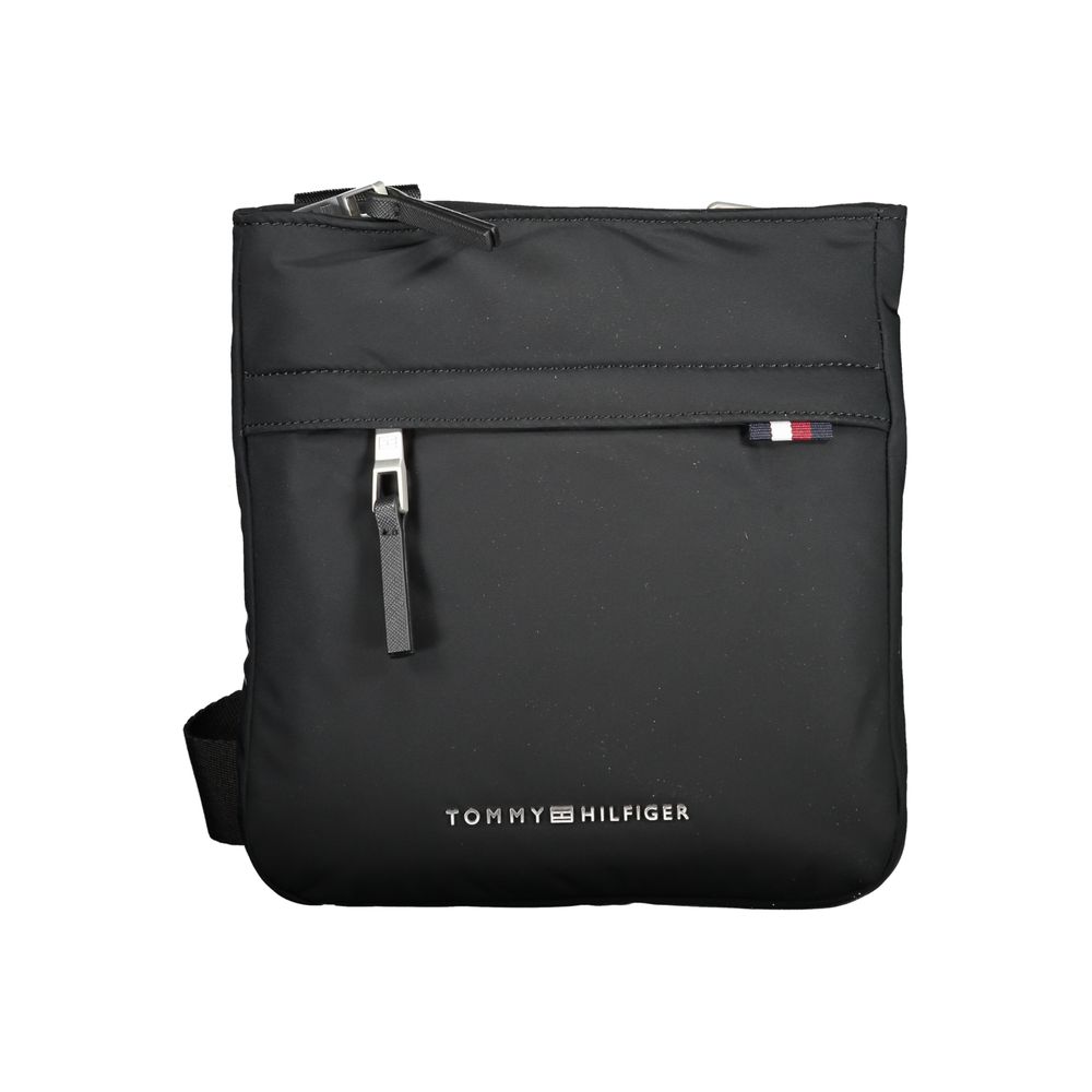 Black Polyester Shoulder Bag