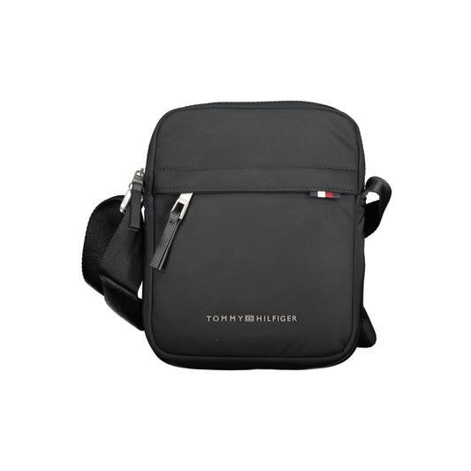 Black Polyester Shoulder Bag