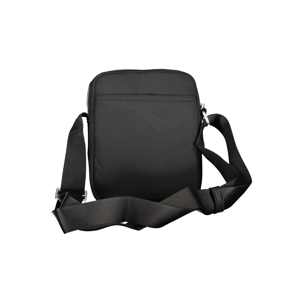 Black Polyester Shoulder Bag