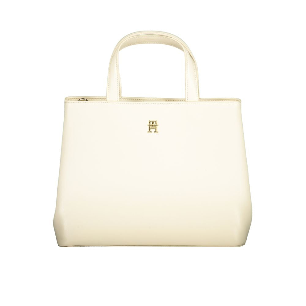 Beige Polyethylene Handbag