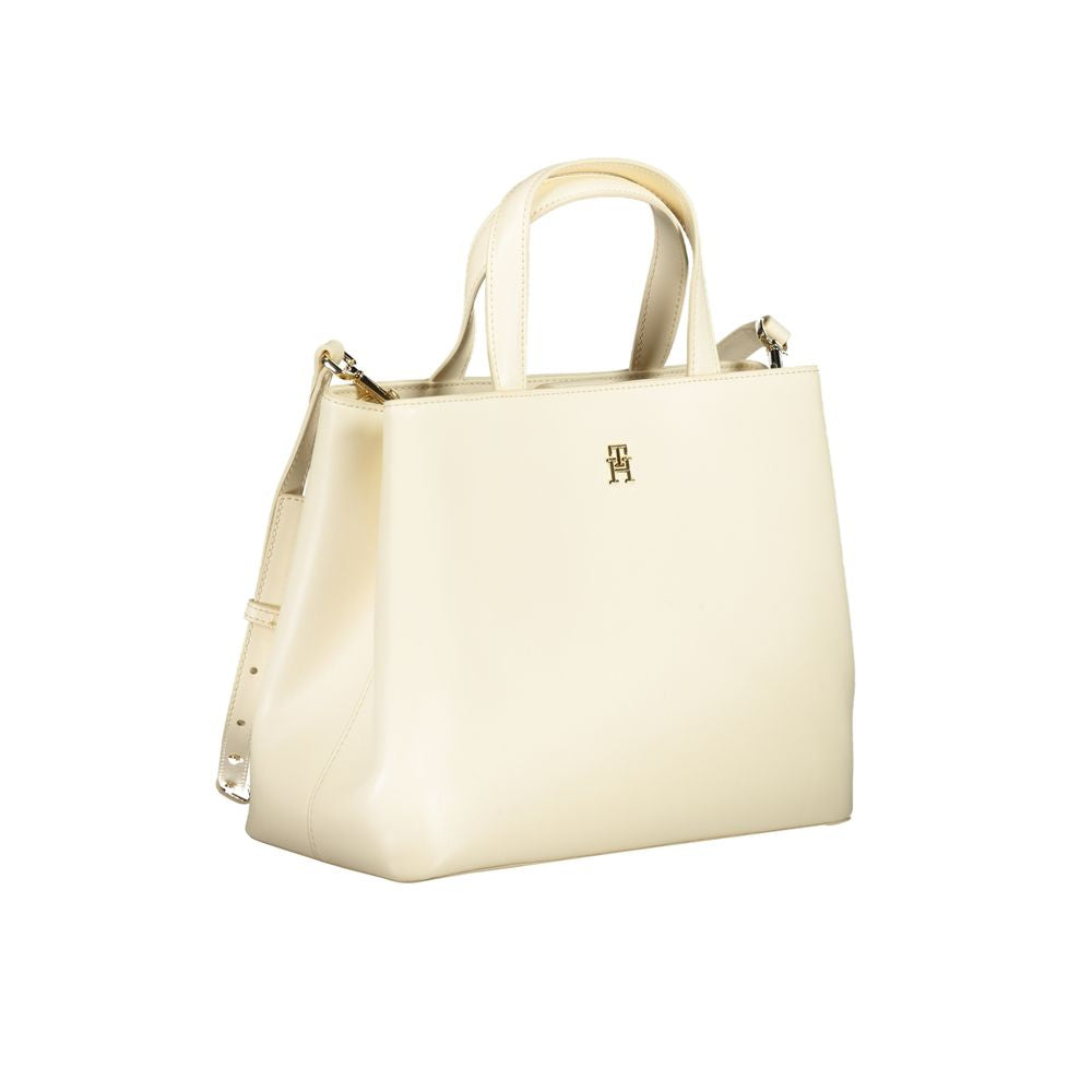 Beige Polyethylene Handbag