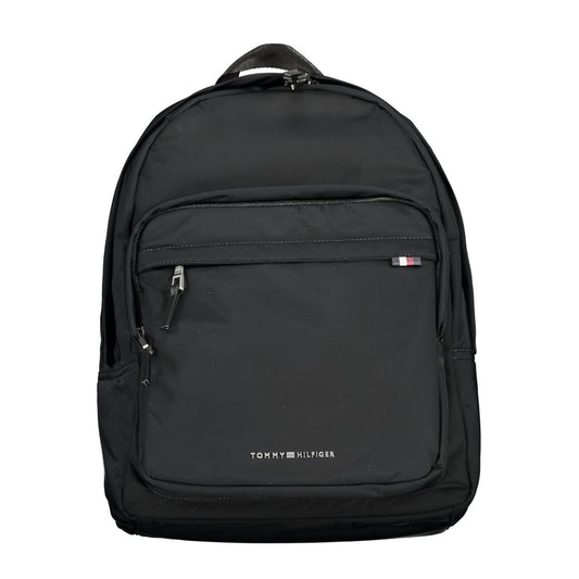 Black Polyester Backpack