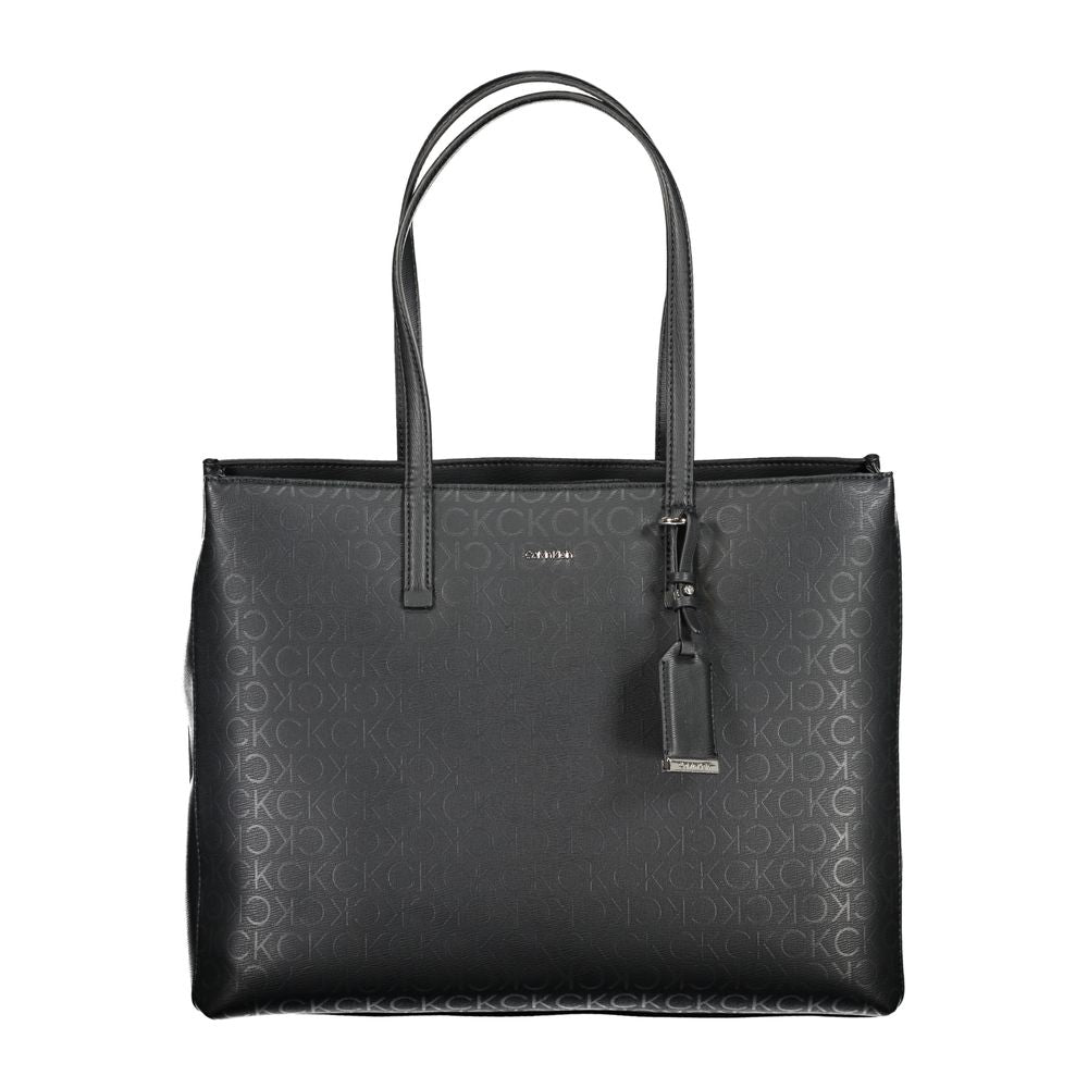 Black Polyester Handbag