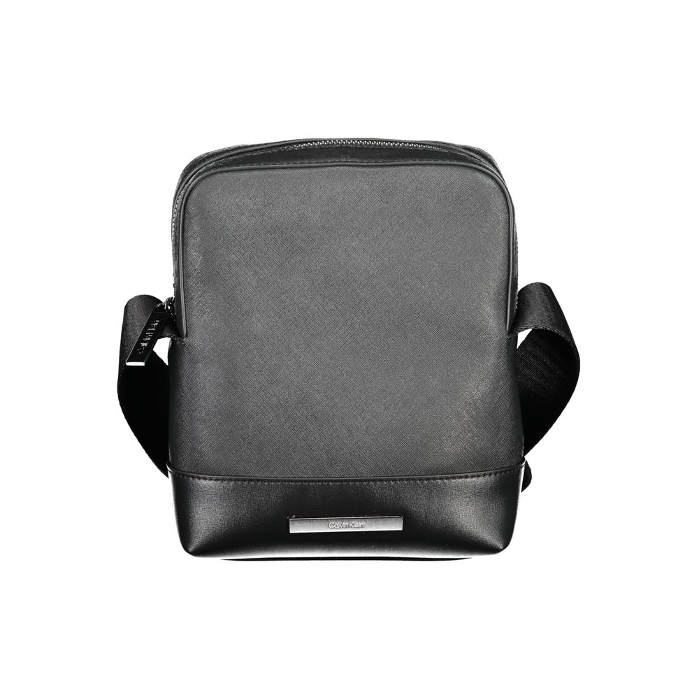 Black Polyester Shoulder Bag