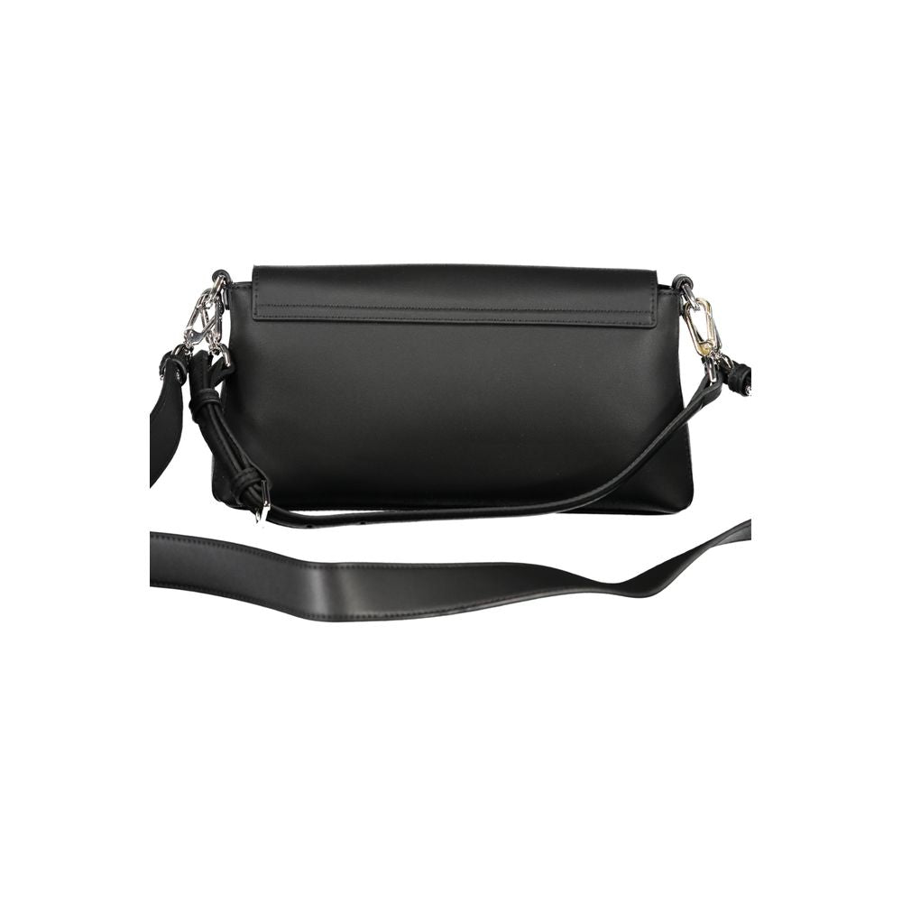 Black Polyester Handbag