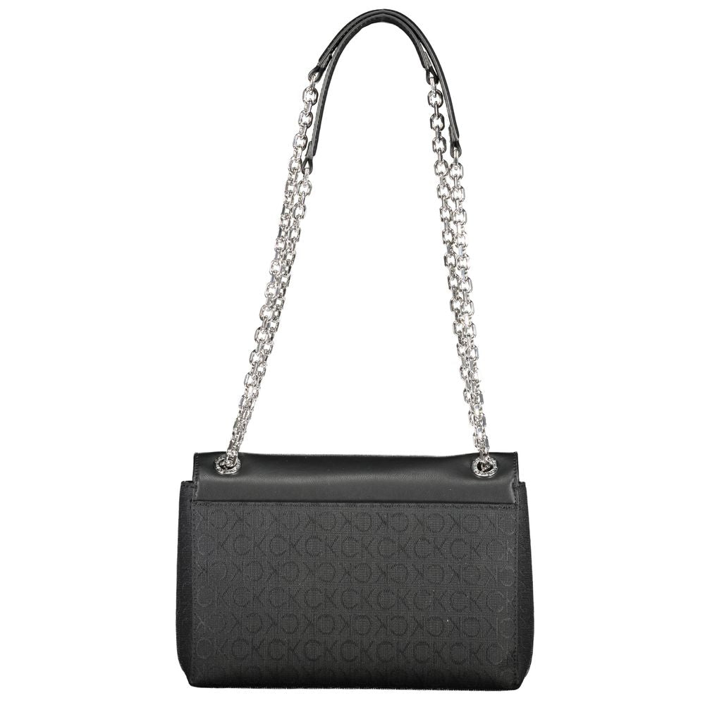 Black Polyester Handbag