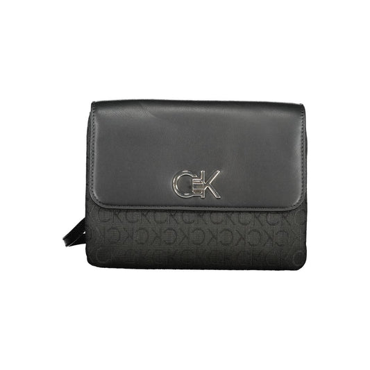 Black Polyester Handbag