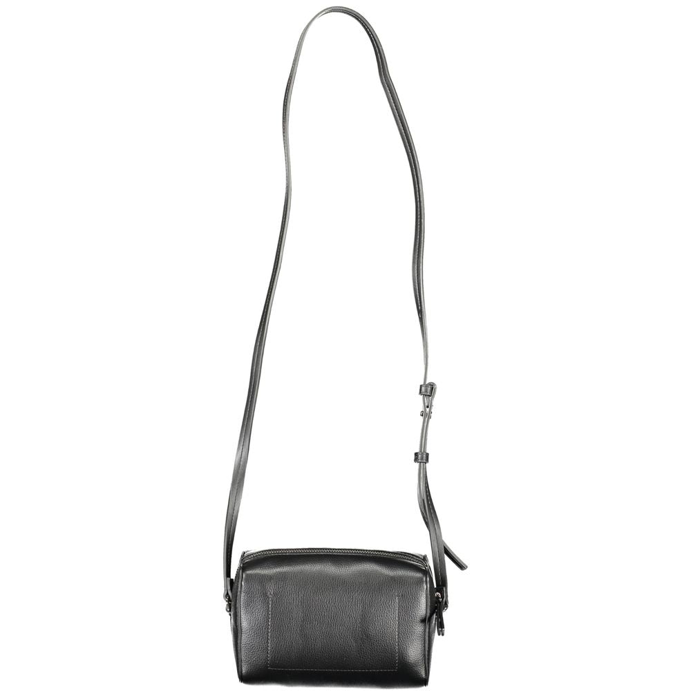 Black Polyester Handbag