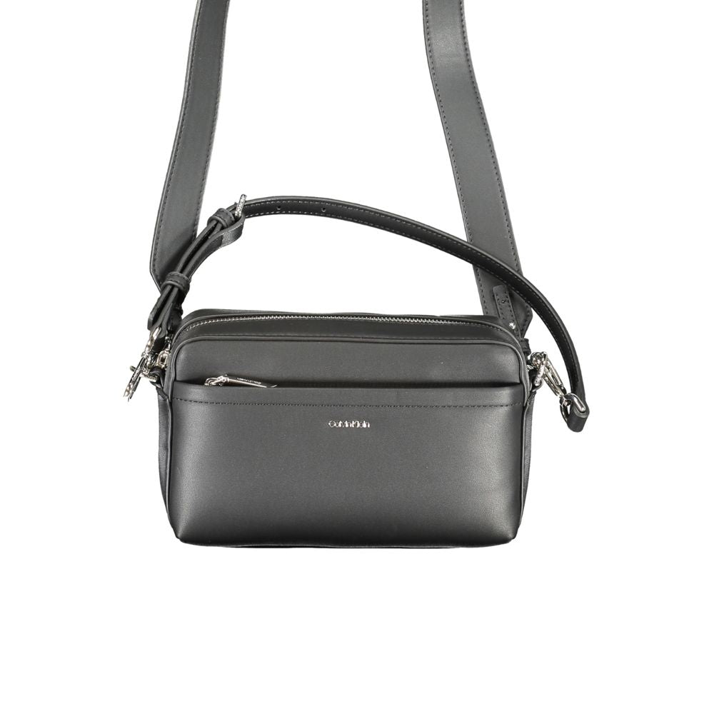 Black Polyester Handbag