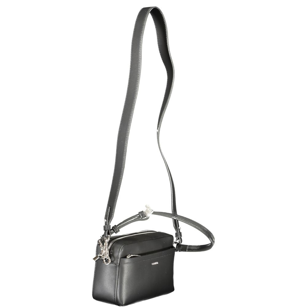 Black Polyester Handbag