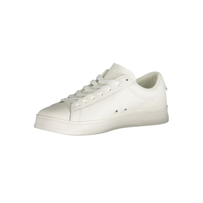 White Polyester Sneaker