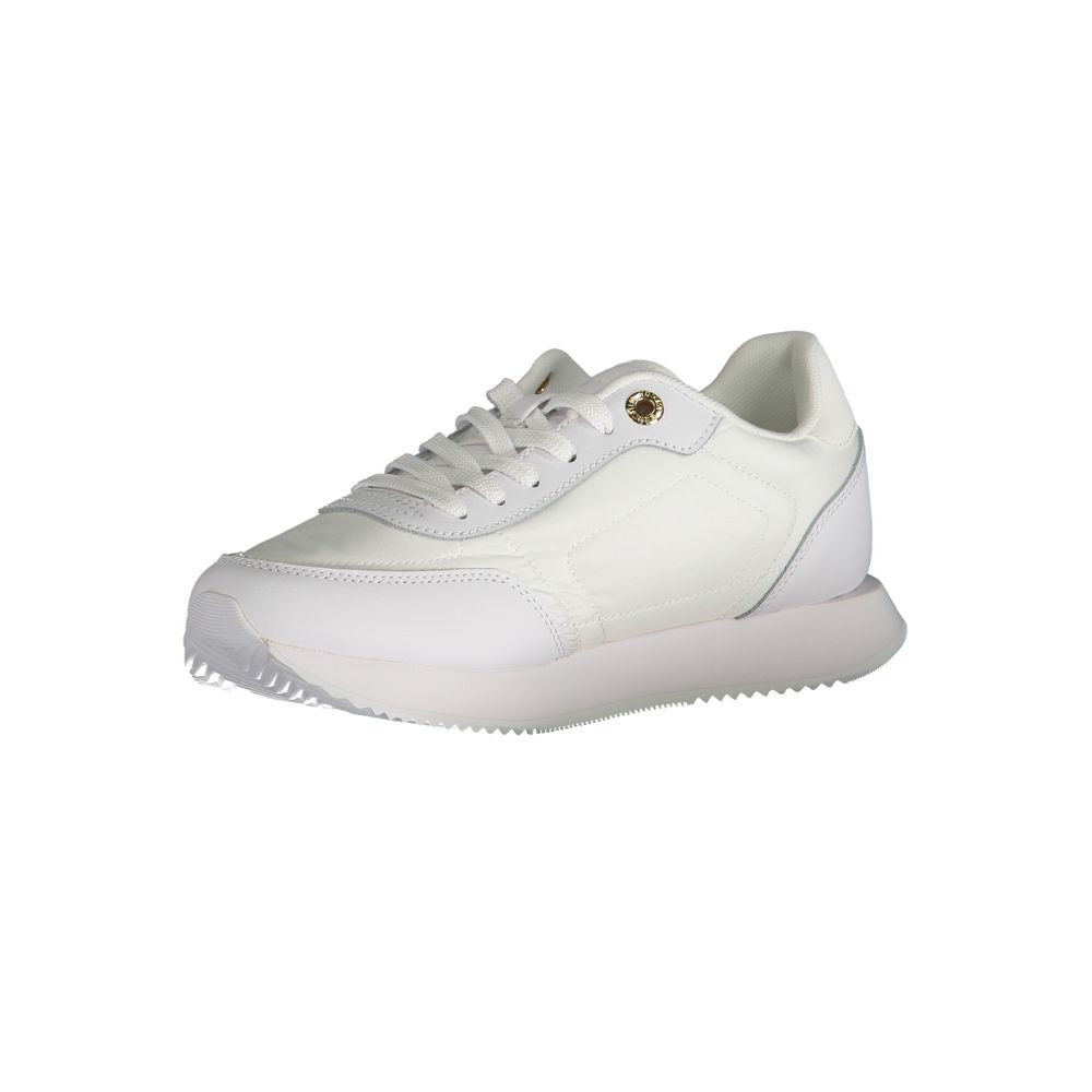 White Polyester Sneaker