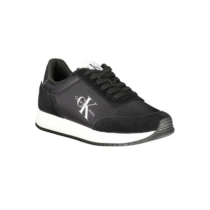 Black Polyester Sneaker