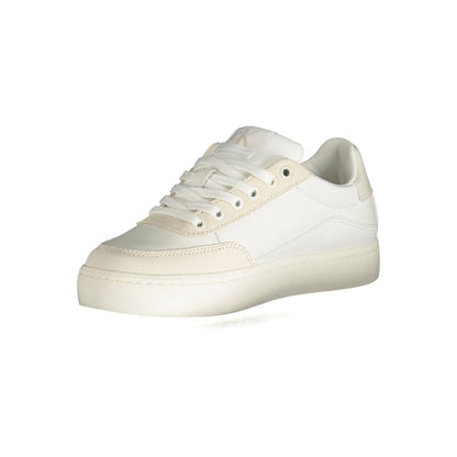 White Polyester Sneaker