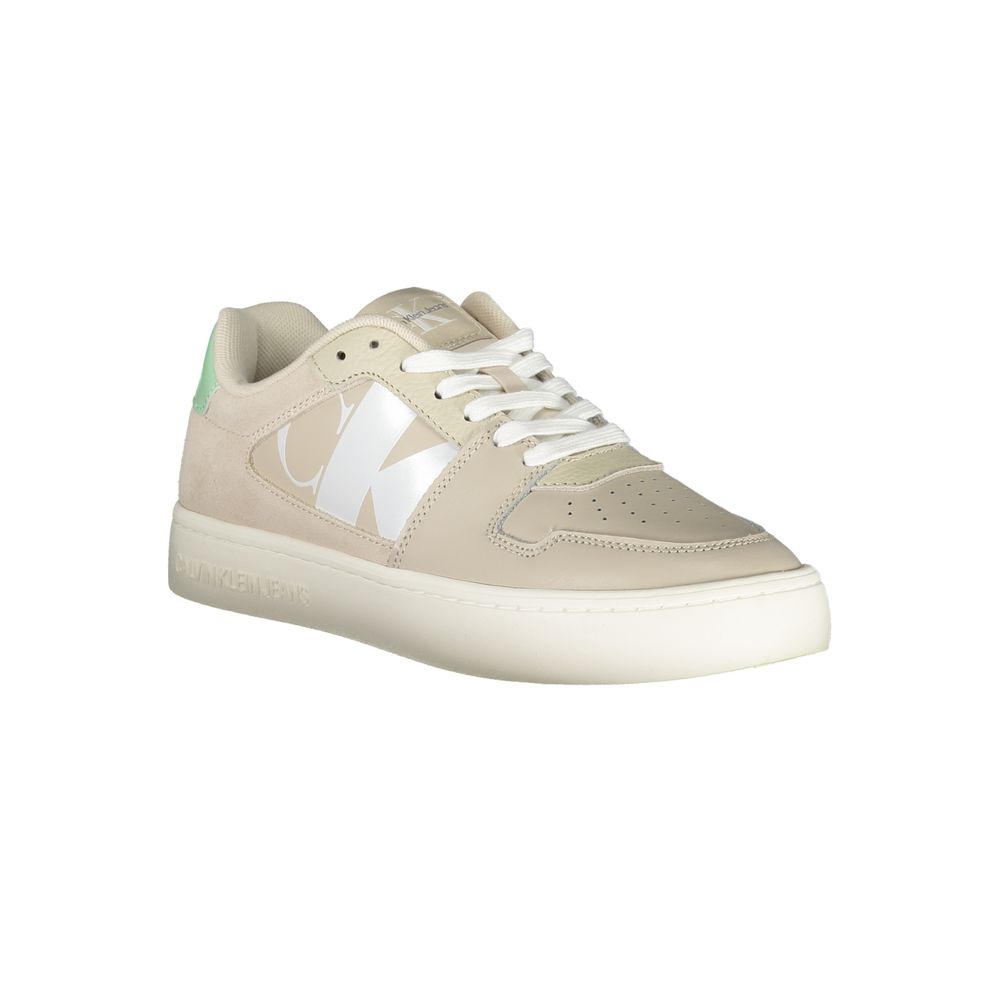 Beige Polyester Sneaker