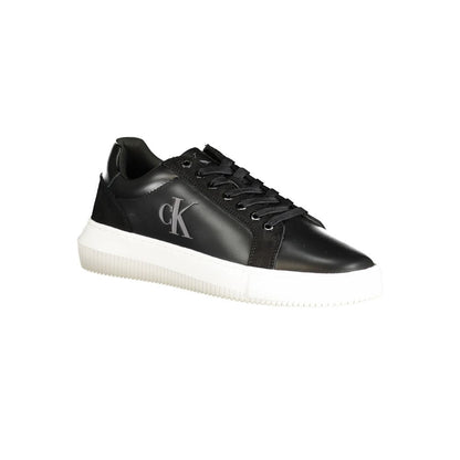 Black Polyester Sneaker