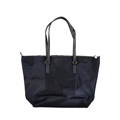 Blue Nylon Women Handbag