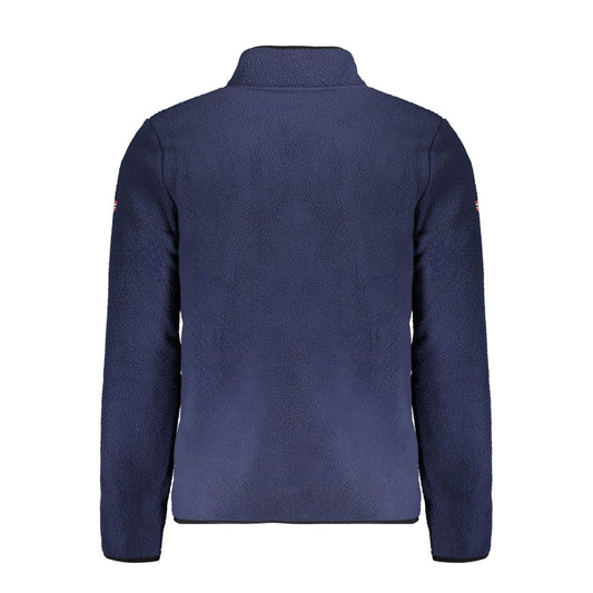 Blue Polyester Men Sweater