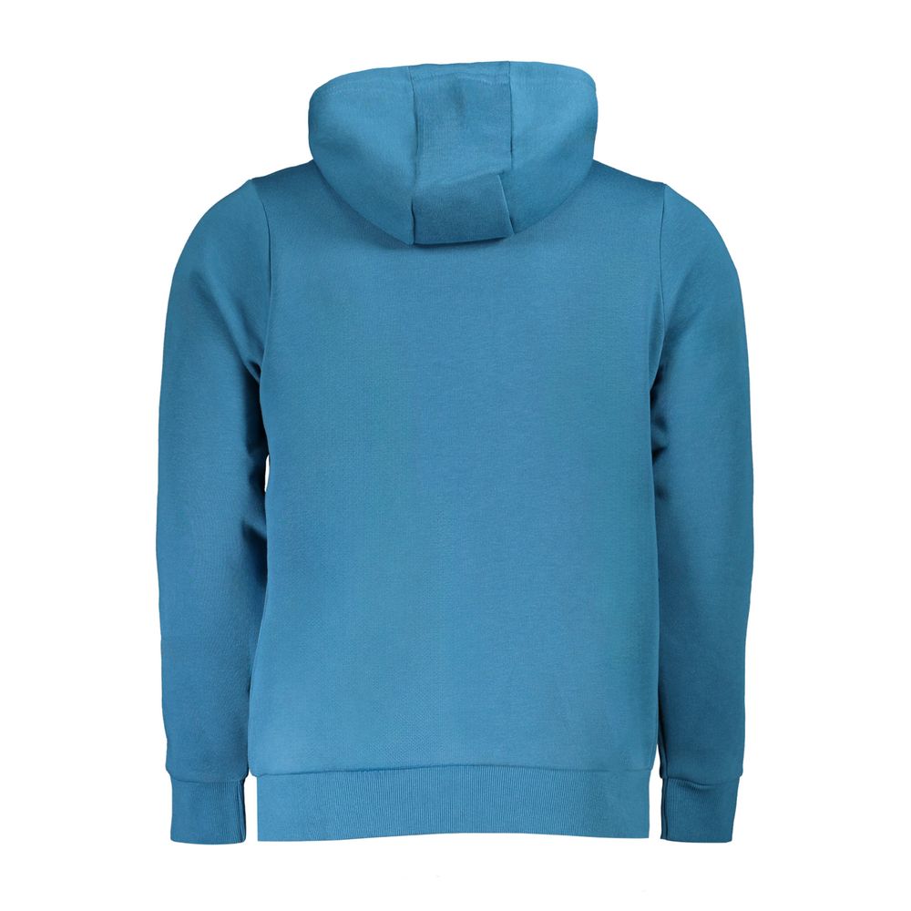 Blue Cotton Men Sweater