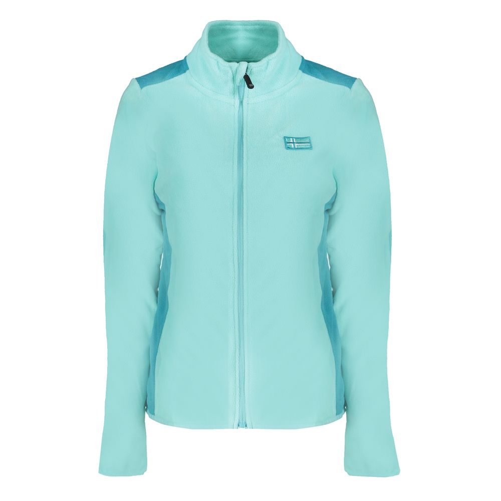 Light Blue Polyester Women Sweater