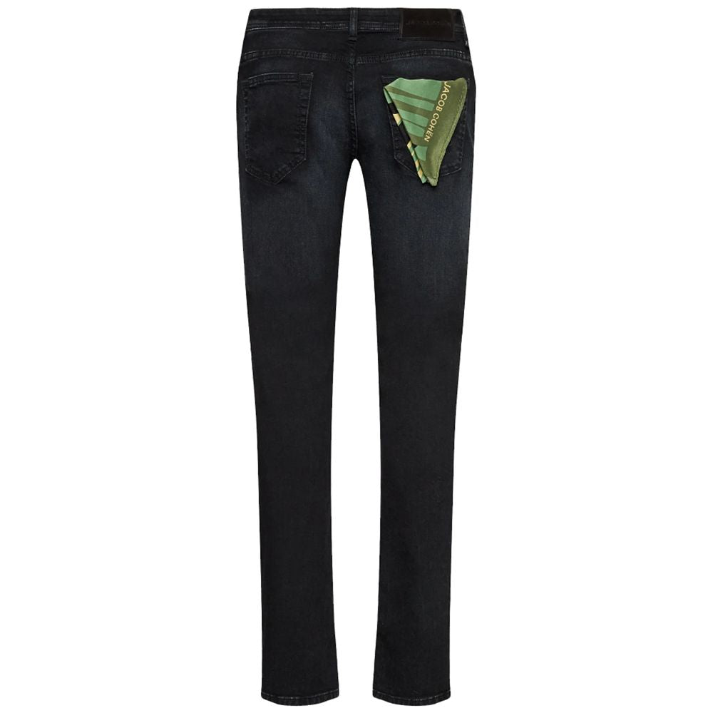 Black Cotton Jeans & Pant