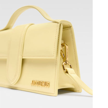 Yellow Leather Crossbody Bag