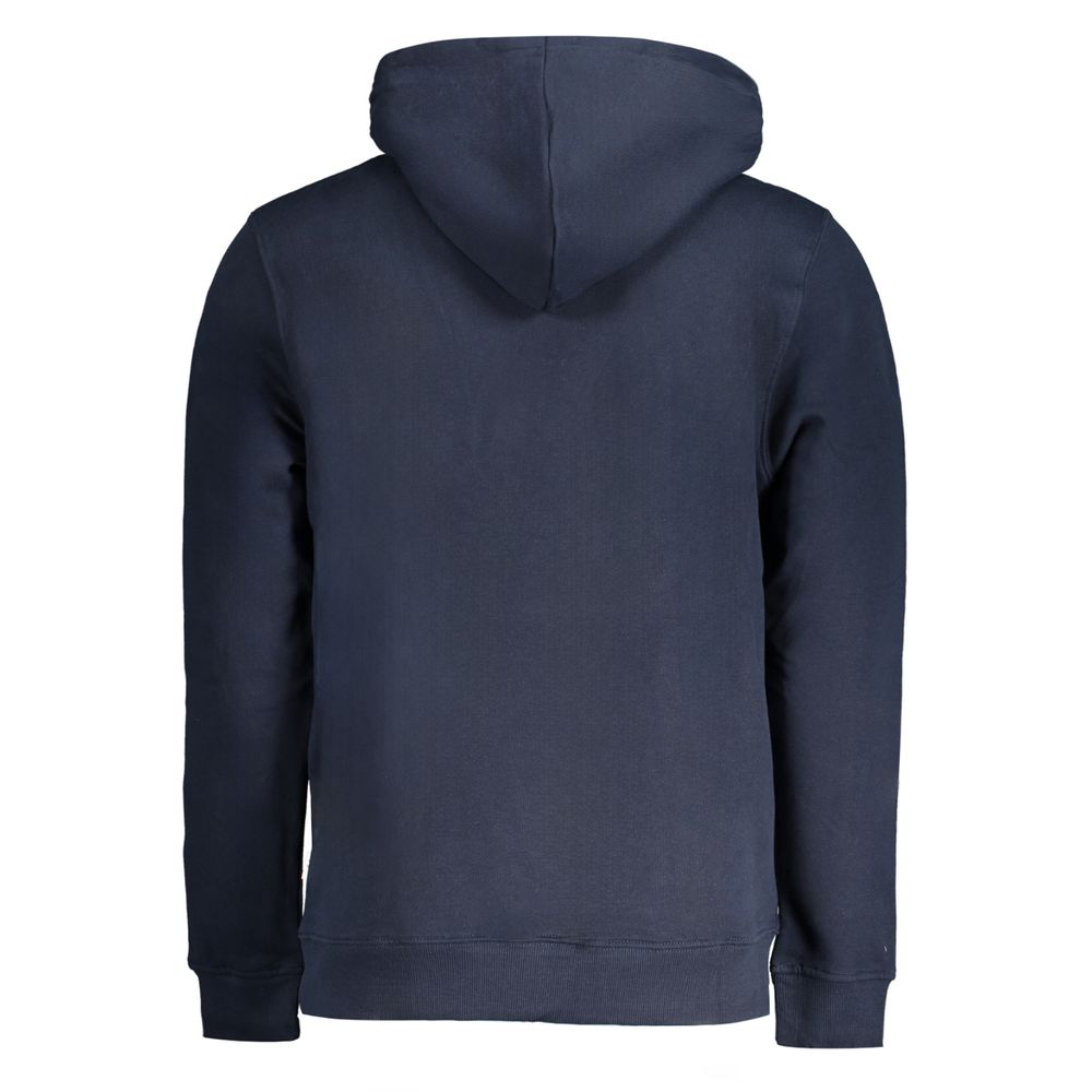 Blue Cotton Men Sweater