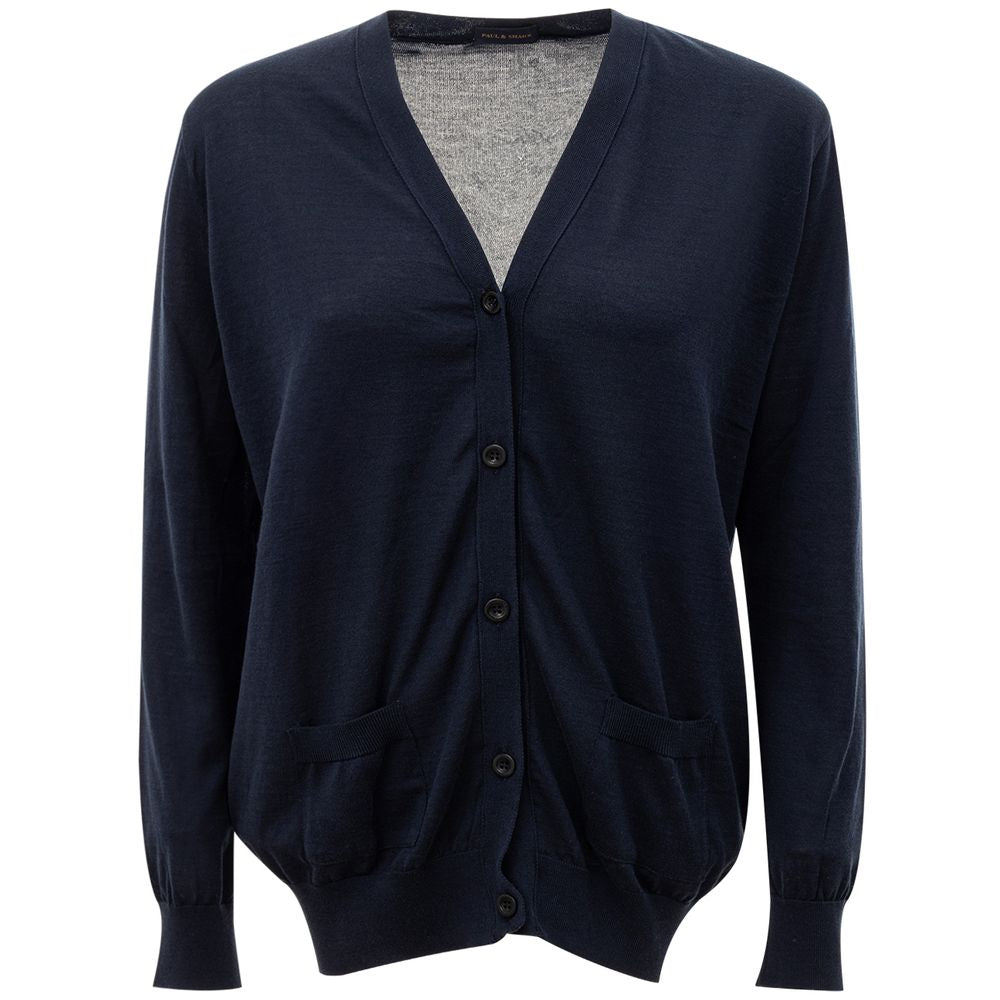 Blue Cotton Cardigan