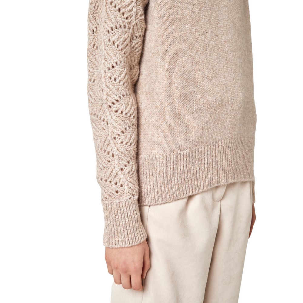 Beige Wool Alpaca Sweater