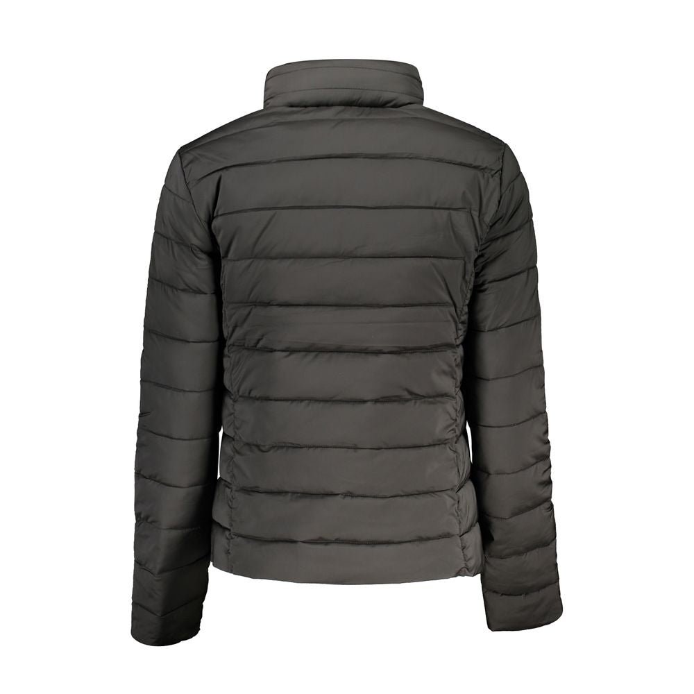 Black Polyester Women Jacket