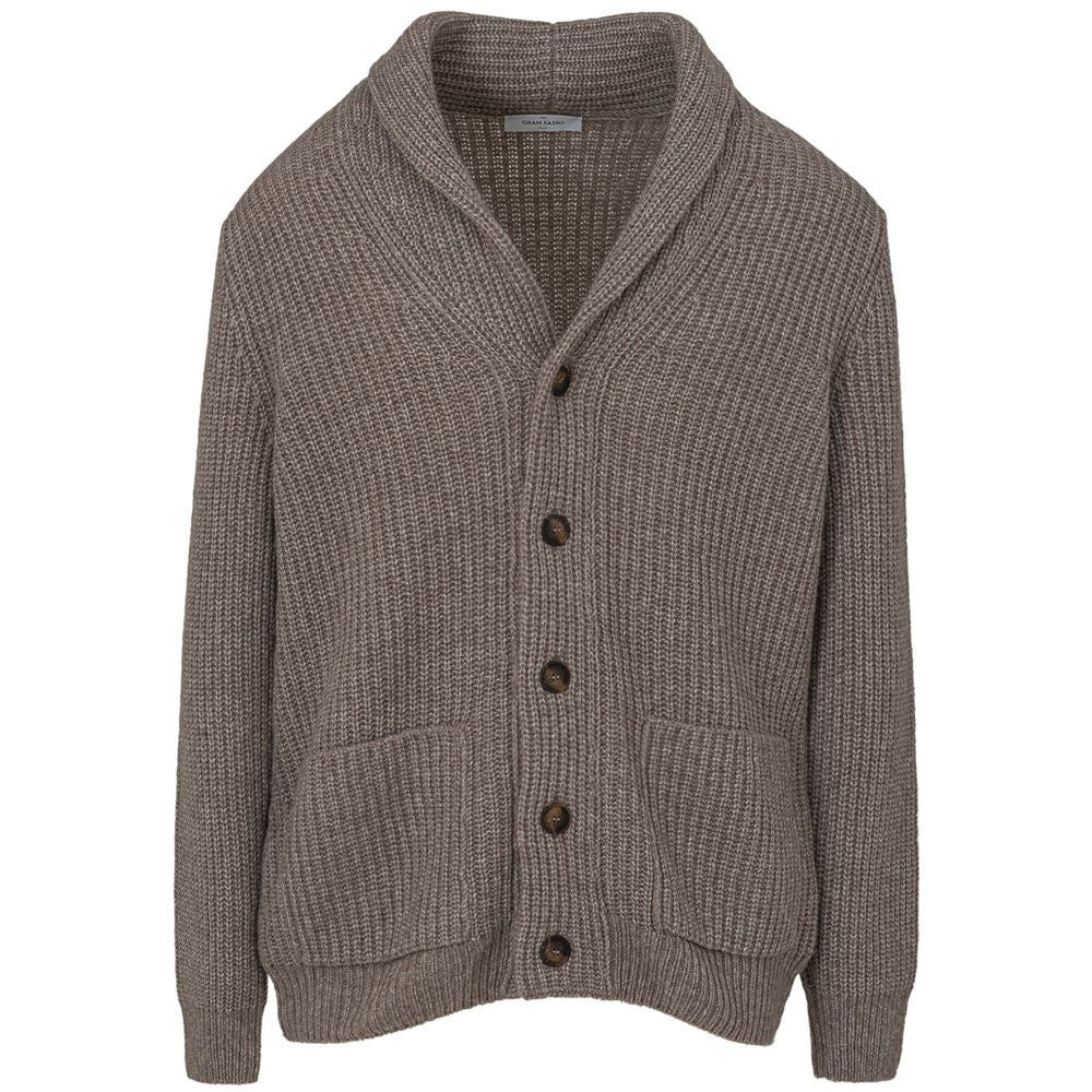 Gray Wool Cardigan