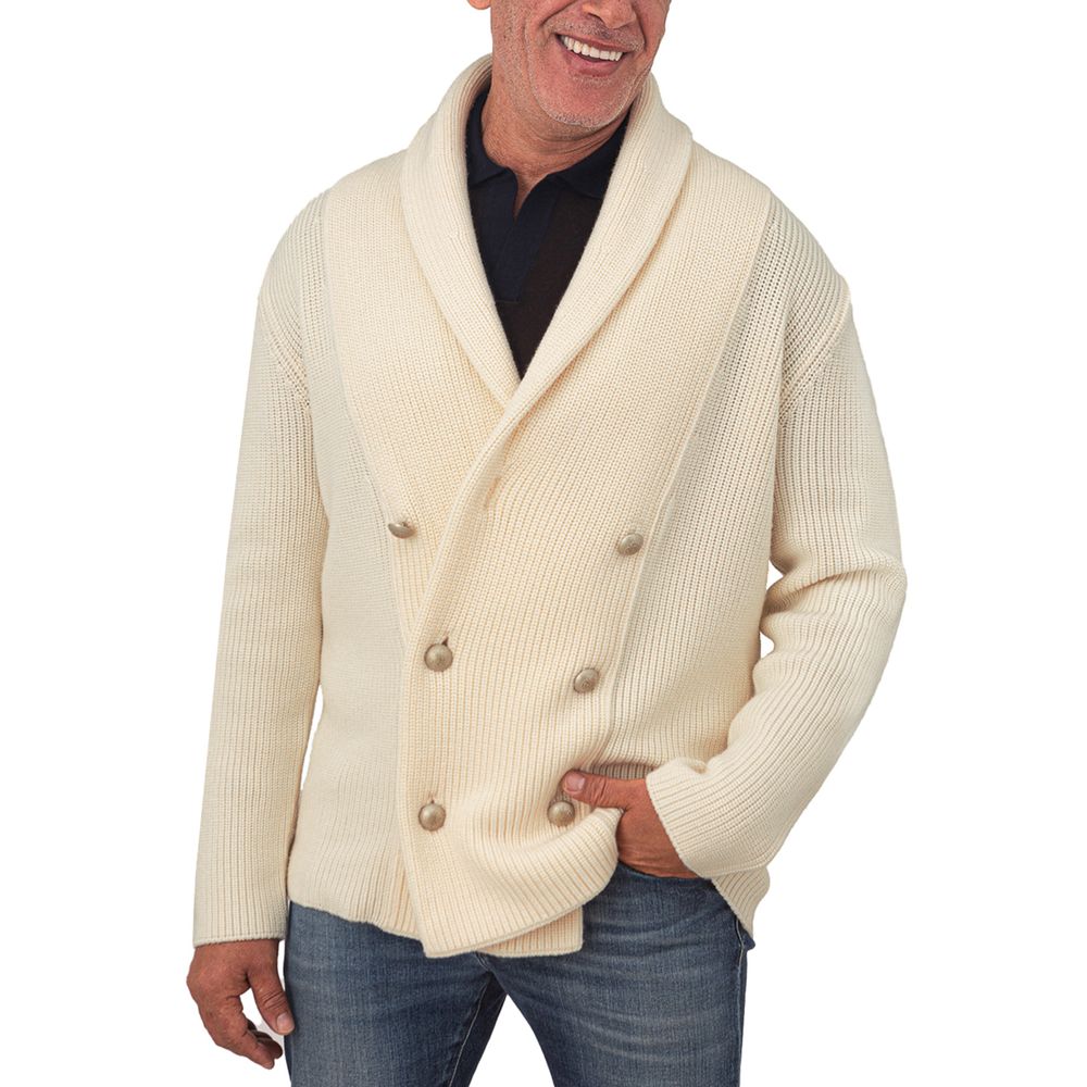 White Wool Cardigan