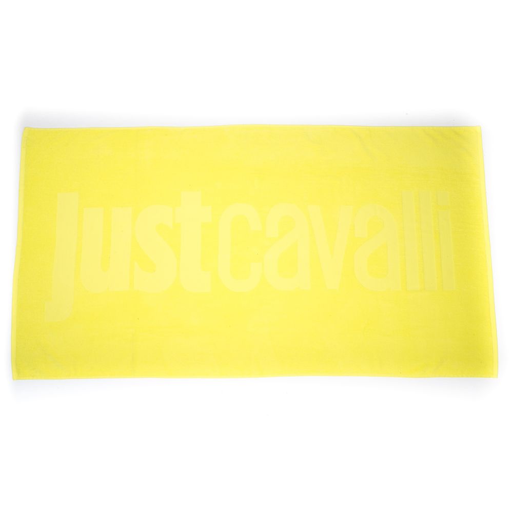 Yellow Cotton Men Beach Towel