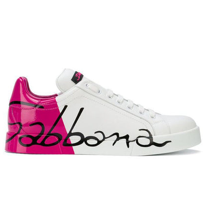 Fuchsia Leather Di Calfskin Sneaker