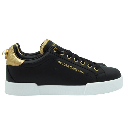 Black Leather Di Calfskin Sneaker