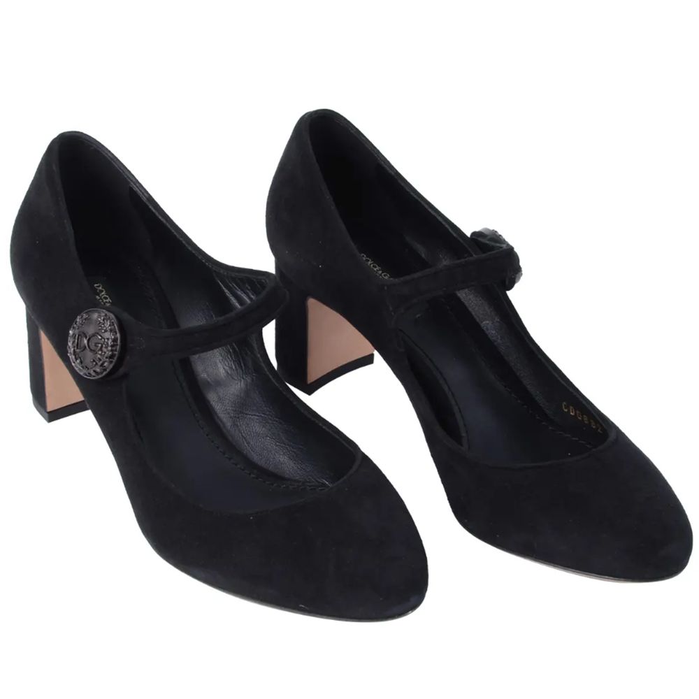 Black Leather Di Capra Pump