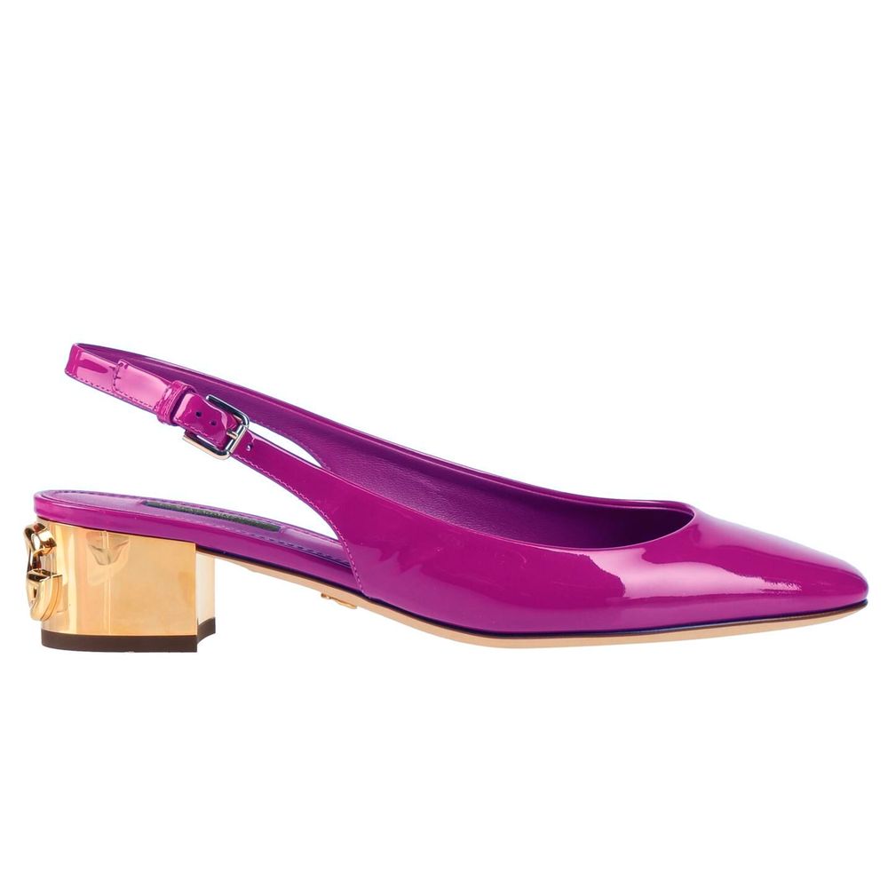 Purple Leather Di Calfskin Pump