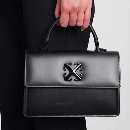 Black Leather Crossbody Bag