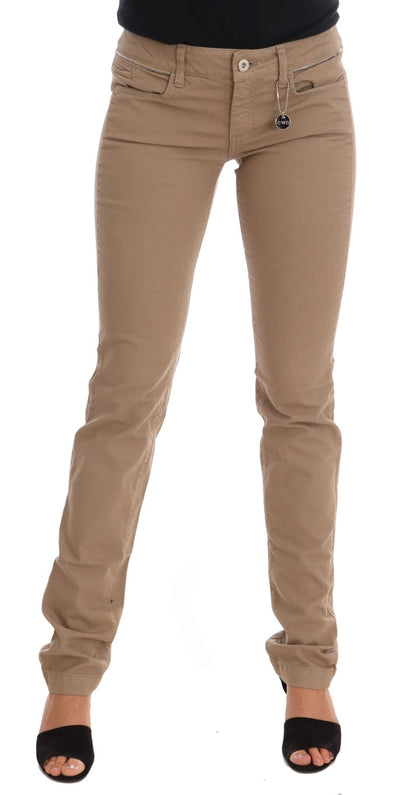 Beige Super Slim Fit Denim Delight