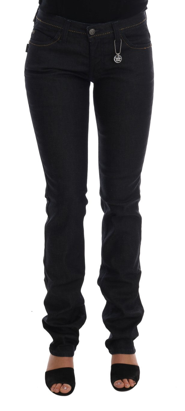 Chic Dark Blue Super Slim Fit Jeans