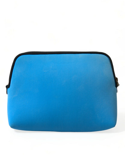Elegant Blue Hand Pouch with Strap