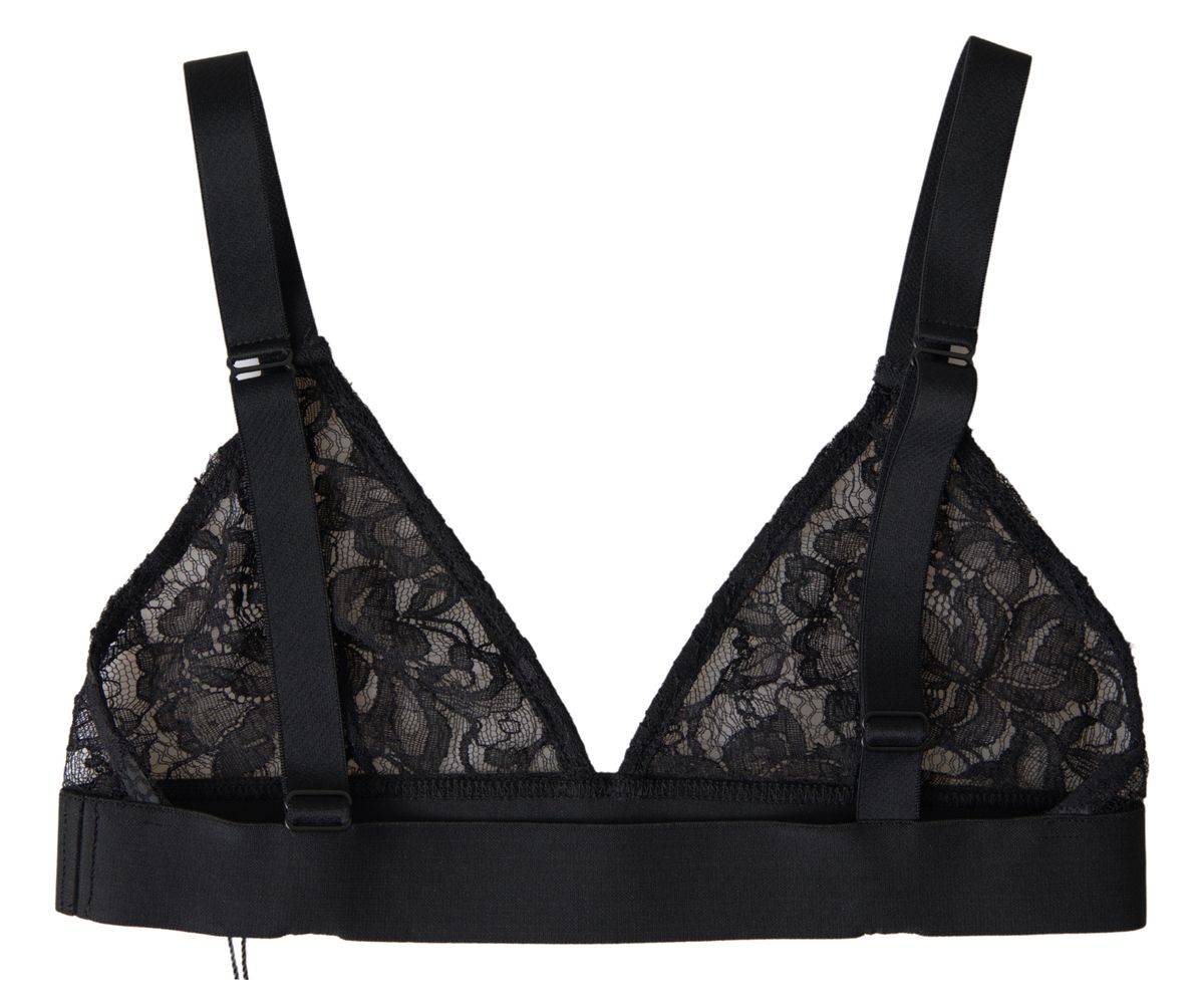 Elegant Floral Lace Stretch Balconcino Bra